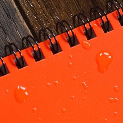 Blaze Orange Notebook TOP-SPIRAL 4x6"