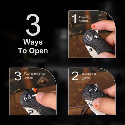 COOL WHALE folding knife  RTCLGN1 8