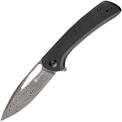 Folding Knife HONORIS Damascus Steel BLACK
