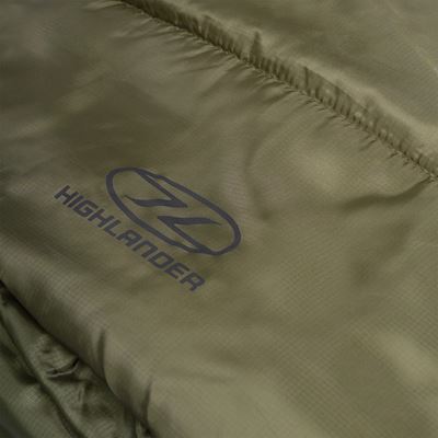 DEFENDER 450 GREEN four-season mummy sleeping bag HIGHLANDER SB267-RG 4