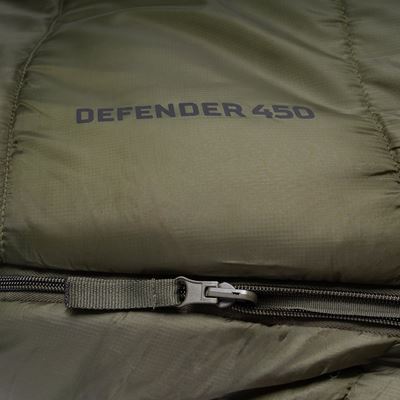 DEFENDER 450 GREEN four-season mummy sleeping bag HIGHLANDER SB267-RG 2