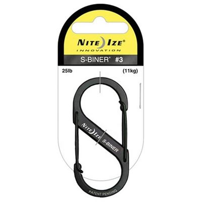 Carabiner with 6.5 cm black