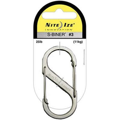Carabiner with 6.5 cm stainless