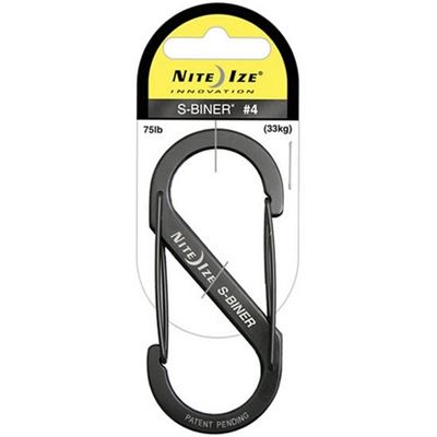 Carabiner with 9 cm BLACK