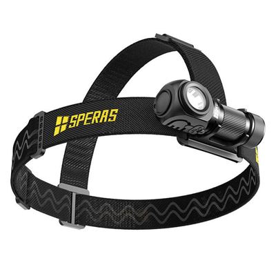 Headlamp SH16 rechargeable, right angle, multifunctional, 1650 lumens, 355 metres