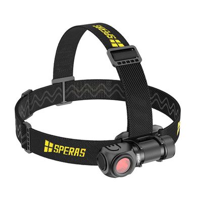 Headlamp SH16 rechargeable, right angle, multifunctional, 1650 lumens, 355 metres
