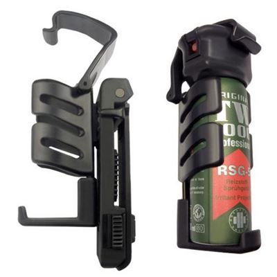 Case for defensive spray 50, 63 ml rotary MOLLE BLACK
