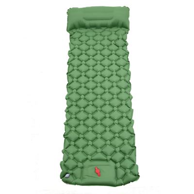 Inflatable Sleeping Mat McGuire with Foot Pump GREEN