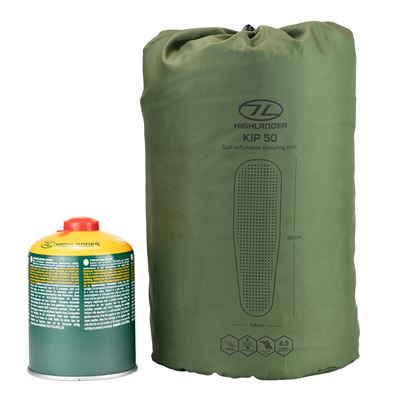 Self-Inflating Sleeping Mat Anti-slip KIP MAT 50 mm GREEN HIGHLANDER SM131-OG 4