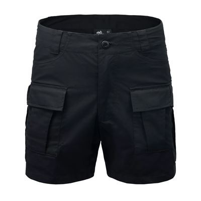 CARGO shorts rip-stop stretch BLACK