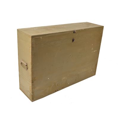 Field operational metal table including transport box