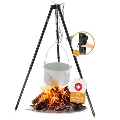 Folding tripod ALU BLACK with cover BUSHPEAK SW10115 2