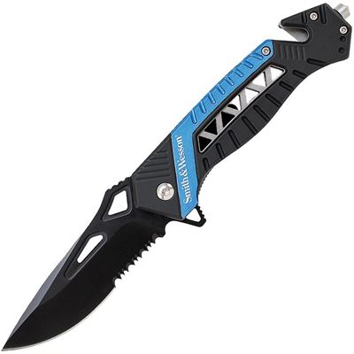 RESCUE Folding Knife BLUE