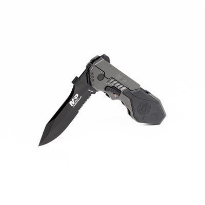 Knife MILITARY & POLICE Al handle, serrated blade