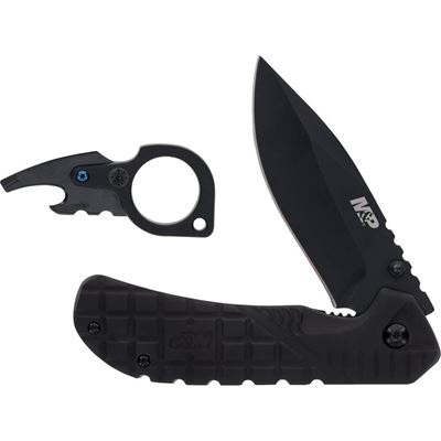 Folding Knife 1188459 and Bottle Opener BLACK