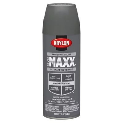 Spray camouflage paints KRYLON COVERMAXX® GLOSS SMOKE GREY