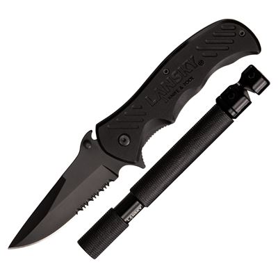 Folding Knife TACTICAL LANSKY w/ Sharpener