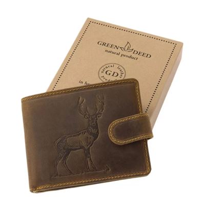 Hunter leather wallet GreenDeed DEER