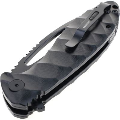 Folding knife NEO-SHILIN F smooth blade BLACK DEFCON TD009FBK 7