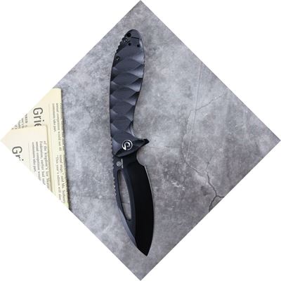 Folding knife NEO-SHILIN F smooth blade BLACK DEFCON TD009FBK 6