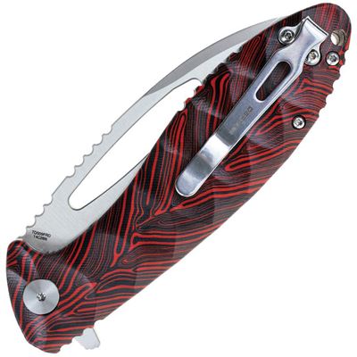 Folding knife NEO-SHILIN F smooth blade RED DEFCON TD009FRD 5