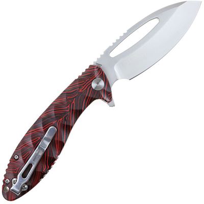 Folding knife NEO-SHILIN F smooth blade RED DEFCON TD009FRD 4