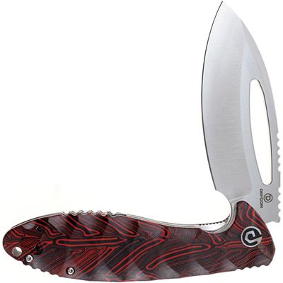 Folding knife NEO-SHILIN F smooth blade RED DEFCON TD009FRD 3