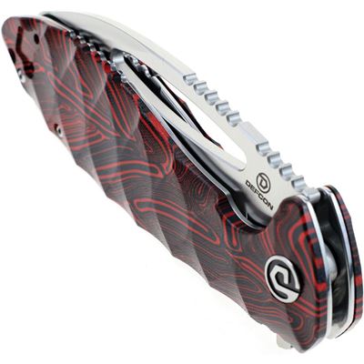 Folding knife NEO-SHILIN F smooth blade RED DEFCON TD009FRD 2