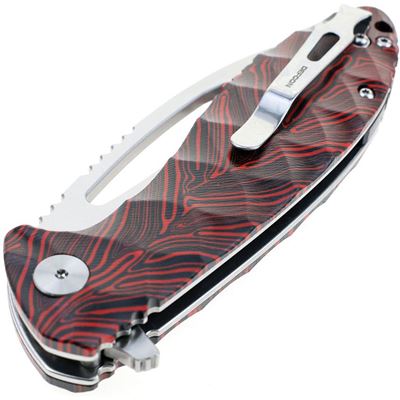 Folding knife NEO-SHILIN F smooth blade RED DEFCON TD009FRD 8