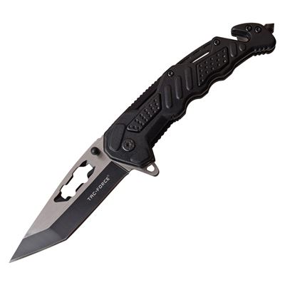 Folding Knife 970BK Tanto Blade BLACK