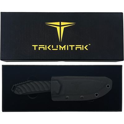 Fixed blade knife TAKUMI with sheath BLACK