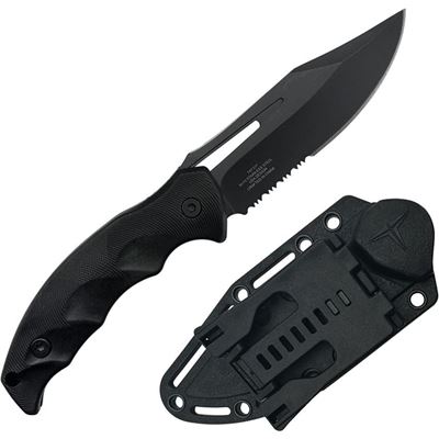 Fixed blade knife OBSIDIAN with sheath BLACK