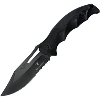 Fixed blade knife OBSIDIAN with sheath BLACK