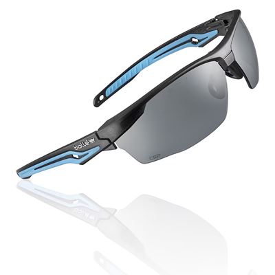 TRYON safety glasses BLUE frame SMOKE lenses