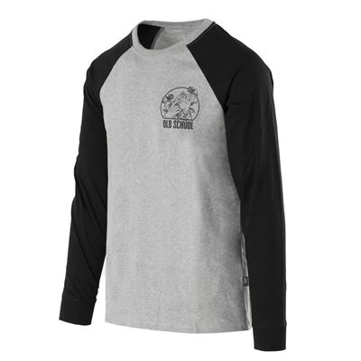 T-SHIRT OLD SCHOOL long sleeve GREY MELANGE