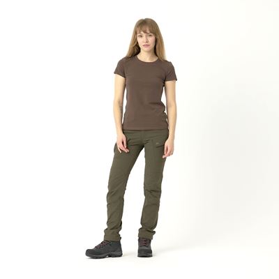 Women´s T-SHIRT SLIM ORGANIC EARTH BROWN