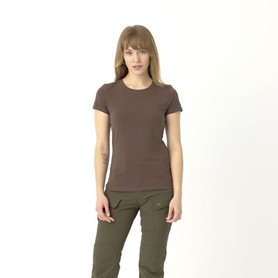 Women´s T-SHIRT SLIM ORGANIC EARTH BROWN