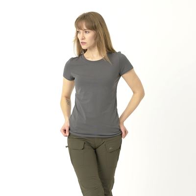 Women´s T-SHIRT SLIM ORGANIC SHADOW GREY