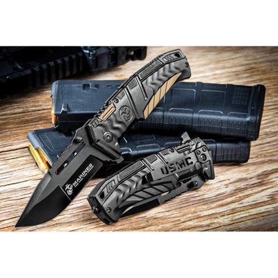 USMC Linerlock A/O BLACK United Cutlery UC3228 4