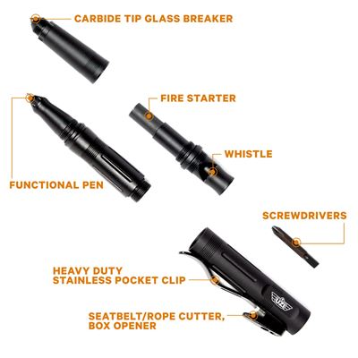Tactical Utility Pen with Cutter