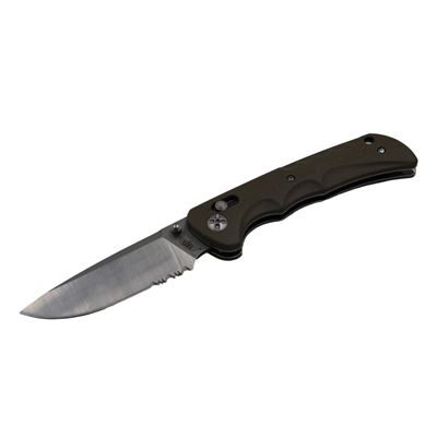 Folding Knife UZK-AXL-2 Serrated Blade TAN