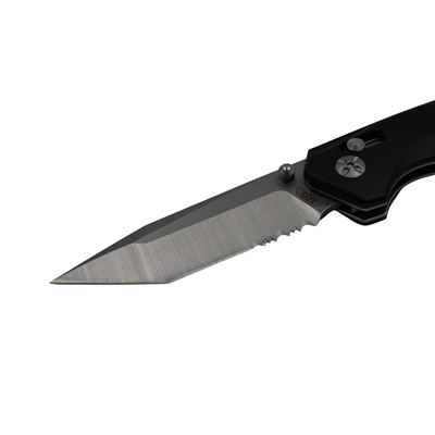 Folding Knife CHISEL Tanto Serrated Blade