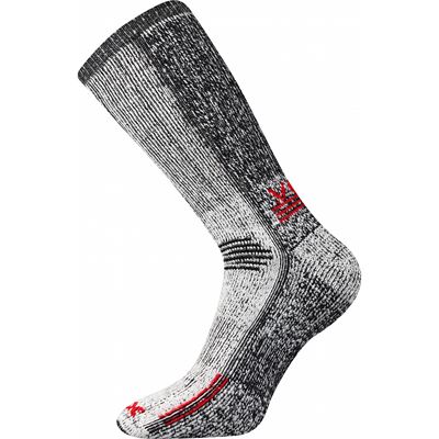 Socks ORBIT merino wool, COOLMAX® GREY/RED