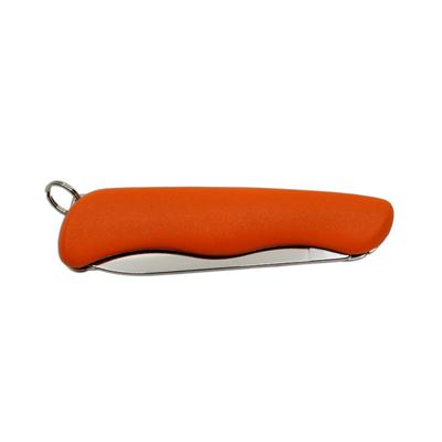 1/AK folding knife with stainless steel handle lock plastic ORANGE