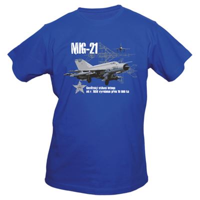 T-shirt EXC MIG-21 BLUE