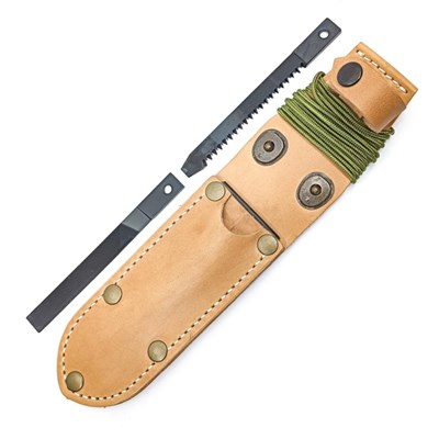 UTON 362-4 NATUR LEATHER BRASS sheath including accessories