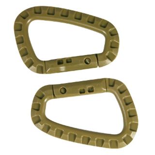ABS tactical carabiners 2 pcs COYOTE