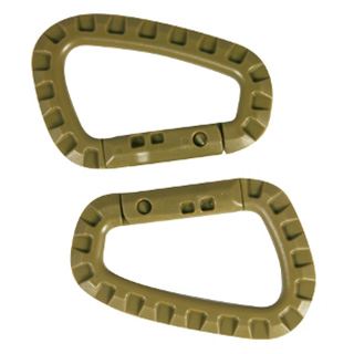 Coppia Moschettoni Tattici Coyote In ABS - Ganci Per Zaino E Attrezzatura MOLLE - Kombat UK - Foto 6