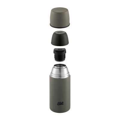 Stainless steel vacuum flask OLIVE GREEN