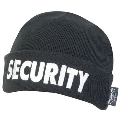 SECURITY winter hat BLACK